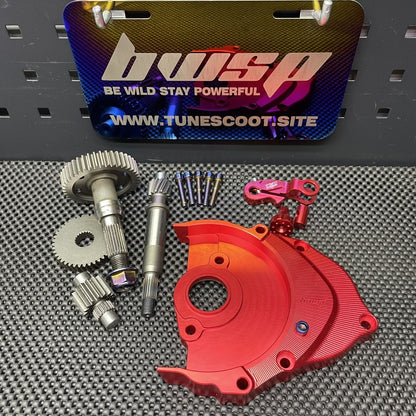 Gears box lid for Dio50 Af18 and CNC CASES tarnsmission with modified secondary gears