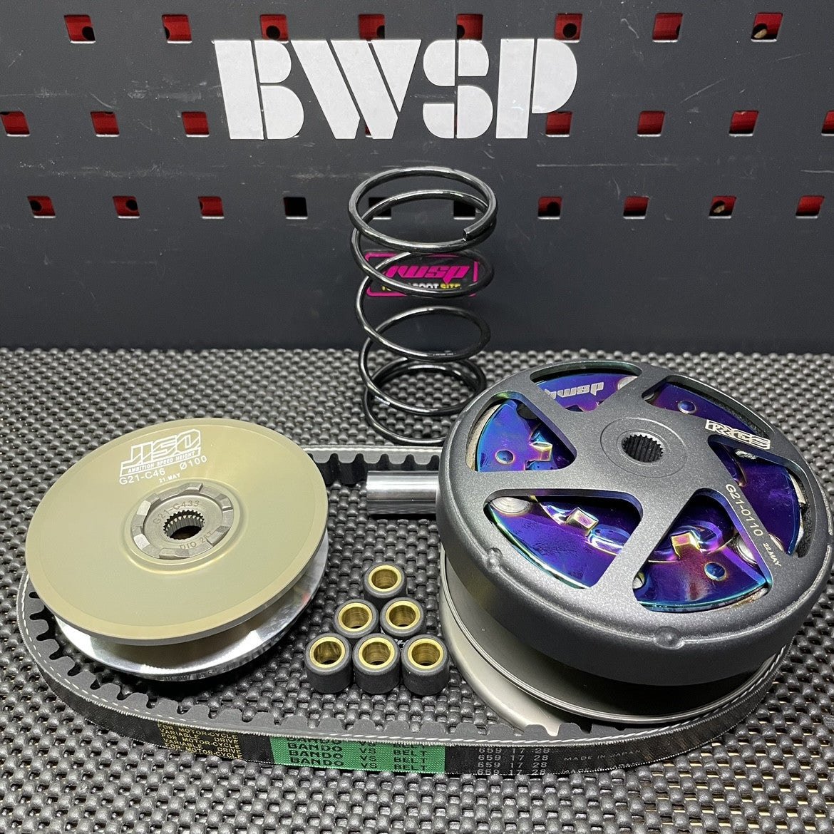 Transmission set for Dio50 Af18 with 97mm variator and oversized clutch cvt kit - 2