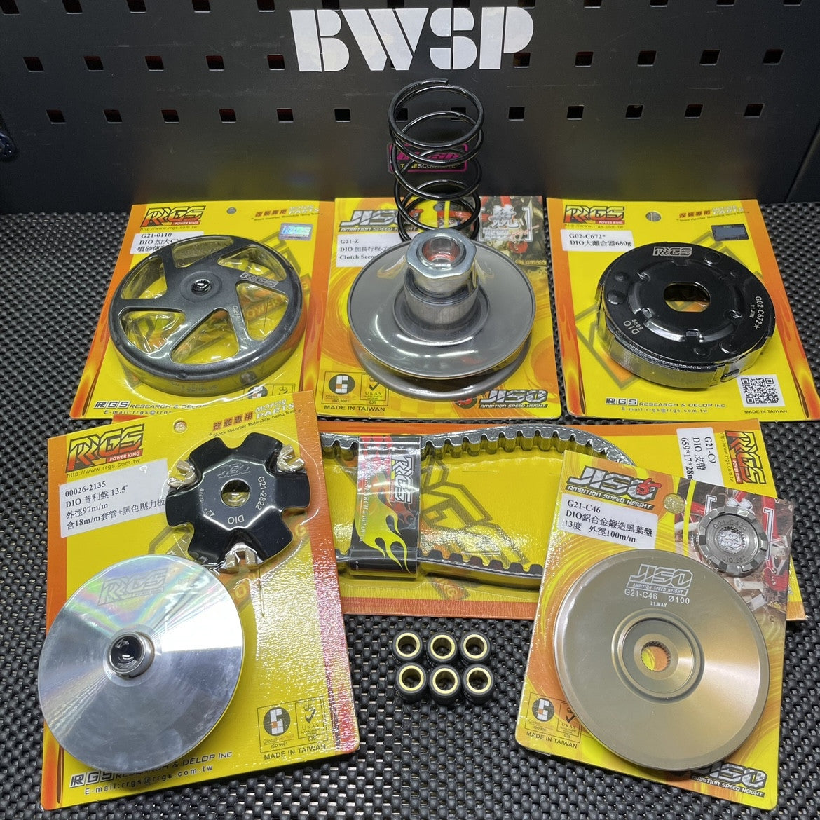 Transmission set for Dio50 Af18 cvt with oversized clutch and 96mm variator - 8