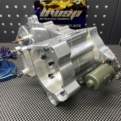 Dio 132cc - 160cc billet engine case "Eagle" Af18 Af27 Dio50 with electric starter cnc machined - 5