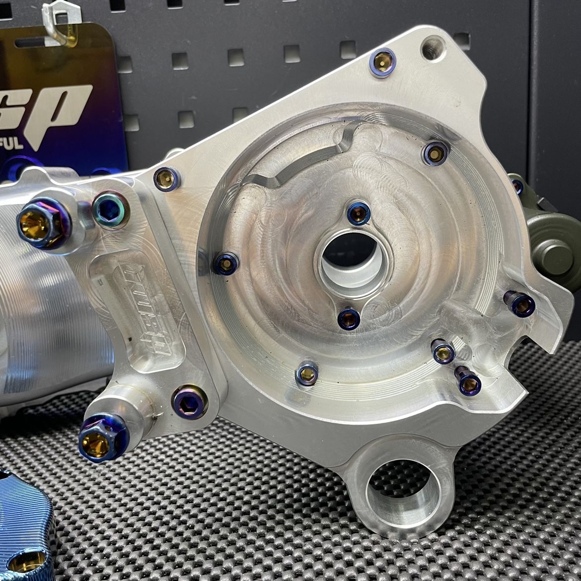 Dio 132cc - 160cc billet engine case "Eagle" Af18 Af27 Dio50 with electric starter cnc machined - 11