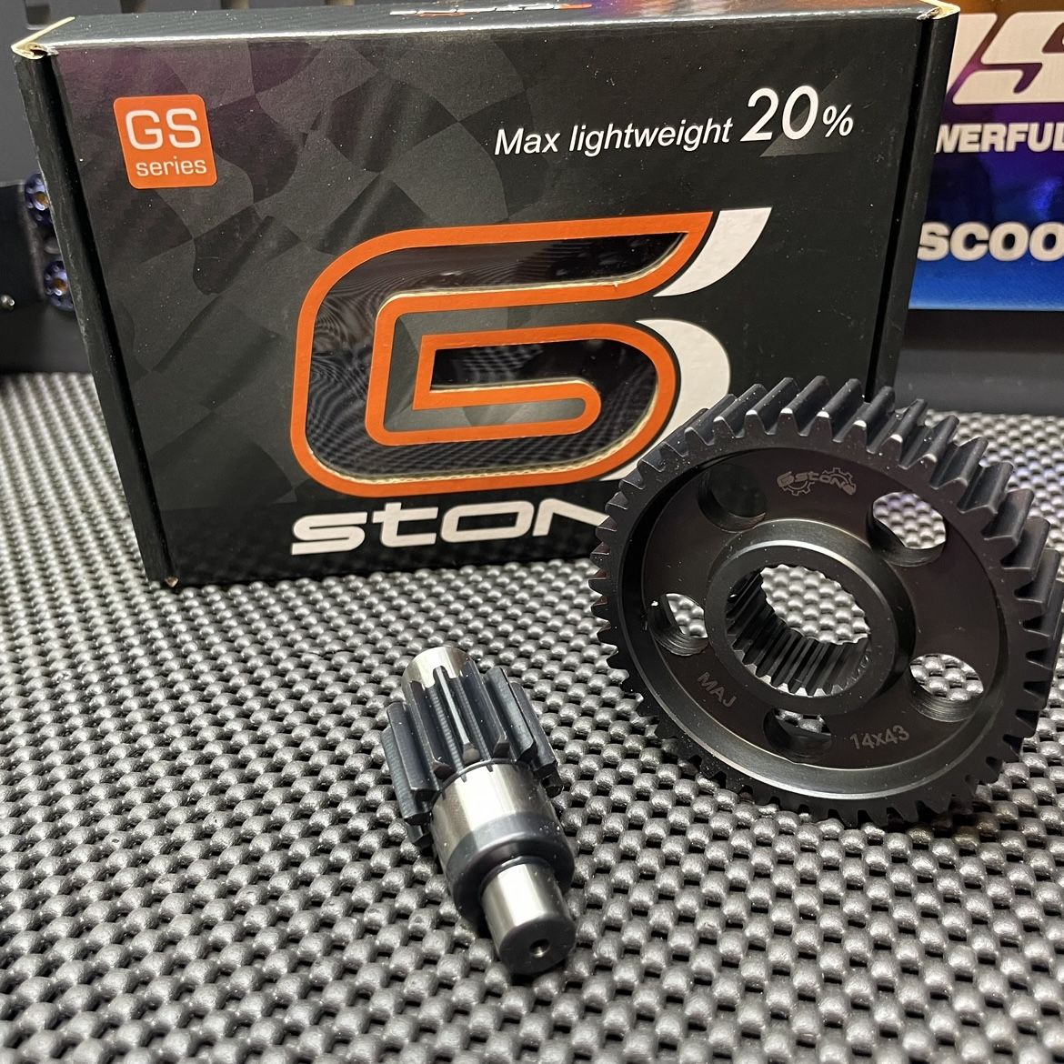 Cygnus125 secondary gears 14/43T Gstone transmission - 2