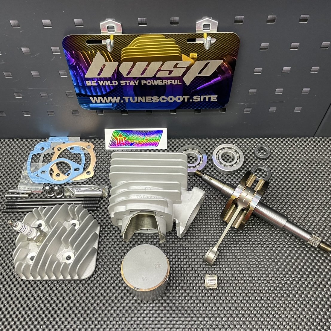 Dio50 big bore kit 130cc with air cooled ceramic cylinder 56mm - 2