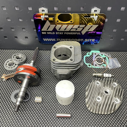 Big bore kit 110cc Jog90 air cooled cylinder 54mm crankshaft 45mm - 3