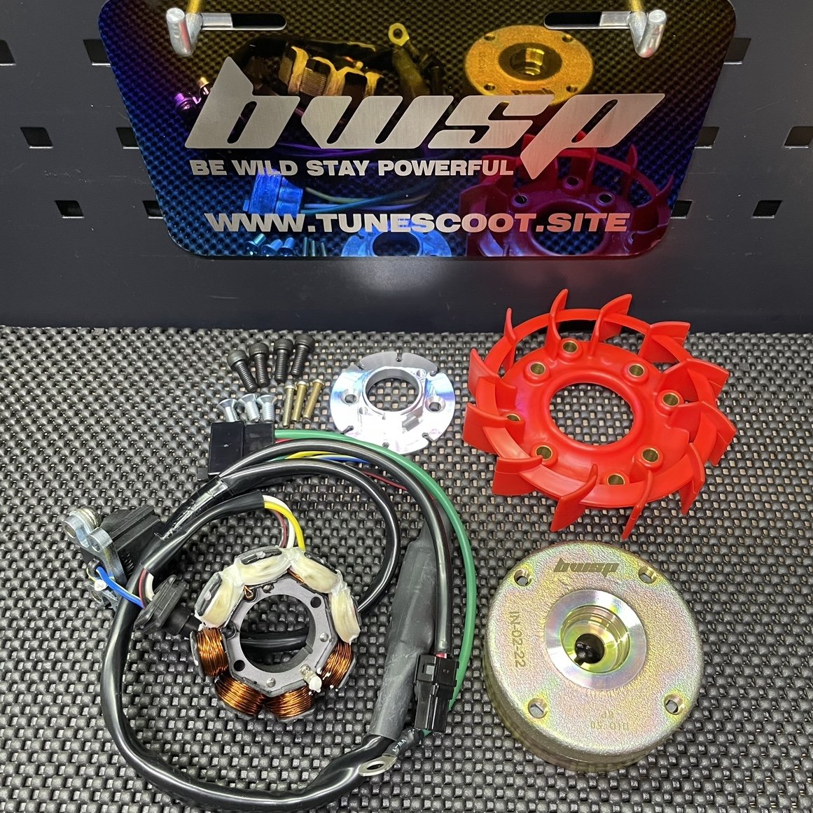 Rotor ignition Dio50 Af18 racing set with 8 coil generator