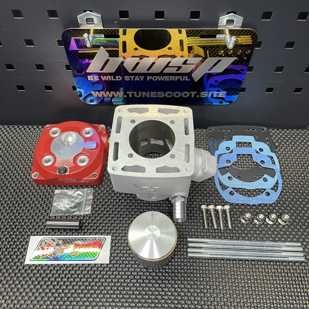 Ceramic cylinder kit 54mm Dio50 Taida water cooling - 3