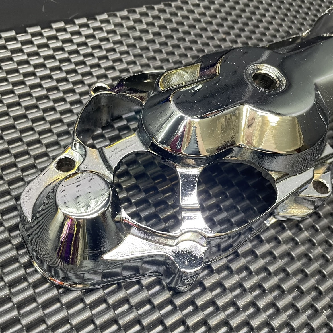 Cvt cover Dio50 chrome color transmission lid