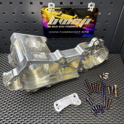 Dio50 125cc billet engine case BWSP cnc parts