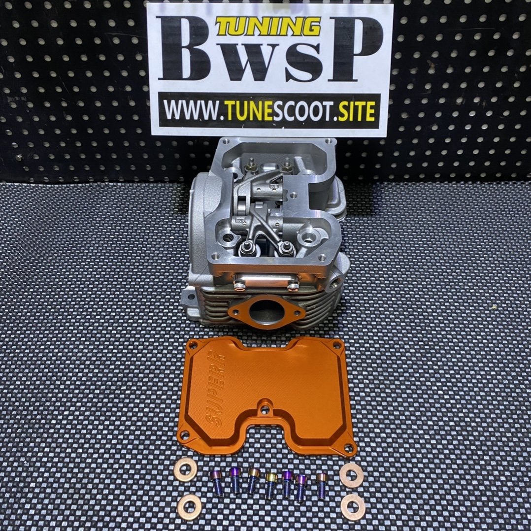 Cylinder head EX23/IN26 for Bws125 Cygnus125 four valves with camshaft and rocker arms - 9