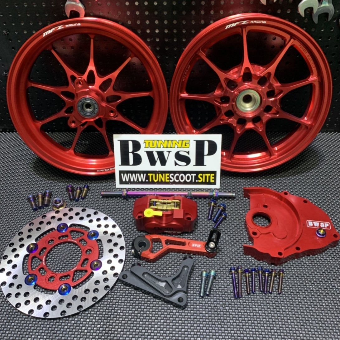 MFZ wheels combo kit for DIO50 red color