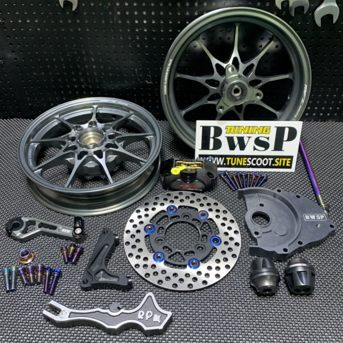 MFZ wheels combo kit for DIO50 grey color - 3