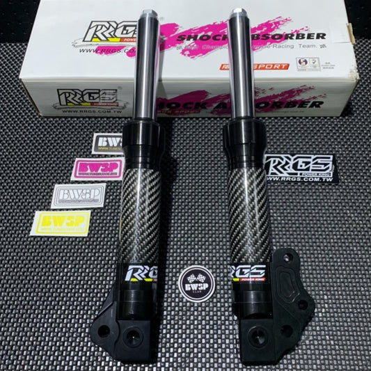 Front forks for Jog50 Jog90 JISO carbon color