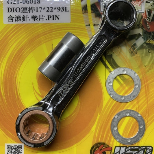 Connecting rod for Honda DIO50 Af18 Jiso G21-06-018 17*22*93L 53.4mm crankshaft