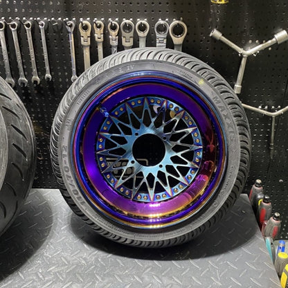 Wheels for Ruckus with Gy6-150 billet rims titanium color - 5