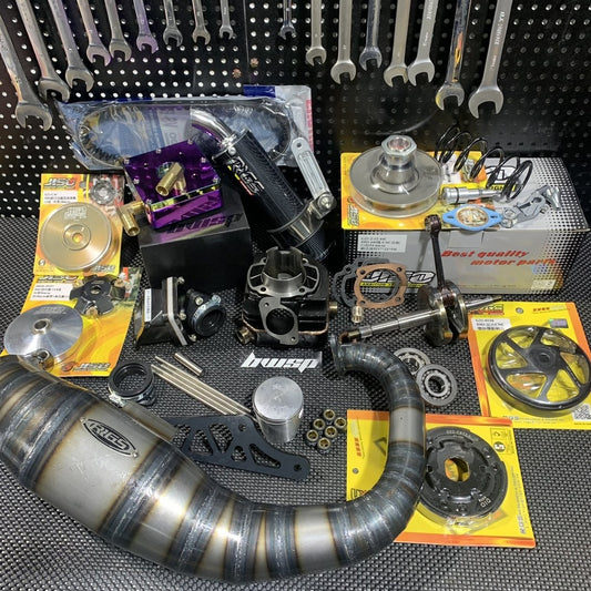 Big bore kit 125cc DIO50 AF18 water cooling with 34mm manifold and oversized clutch kick start version