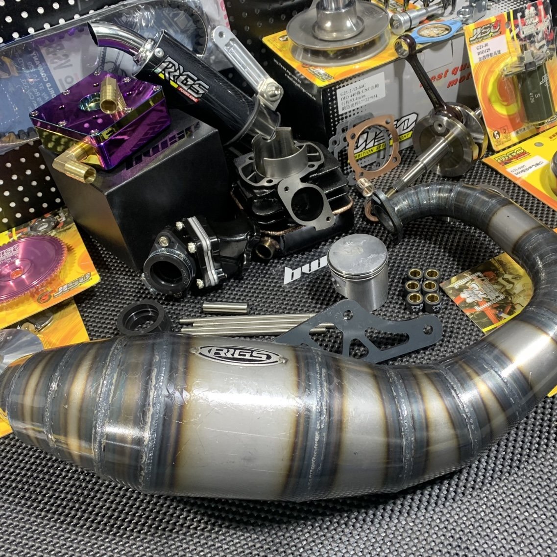 Big bore kit 125cc DIO50 AF18 water cooling with 34mm manifold and oversized clutch kick start version - 5