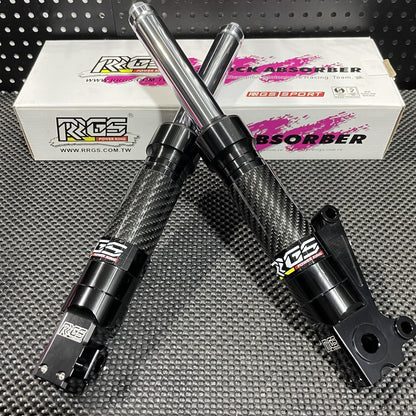 Front forks 340mm for DIO50 RRGS carbon style - 2