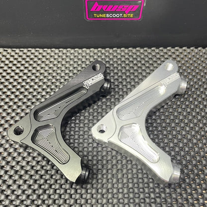 Bracket for Ruckus 4 piston brake caliper billet adapter