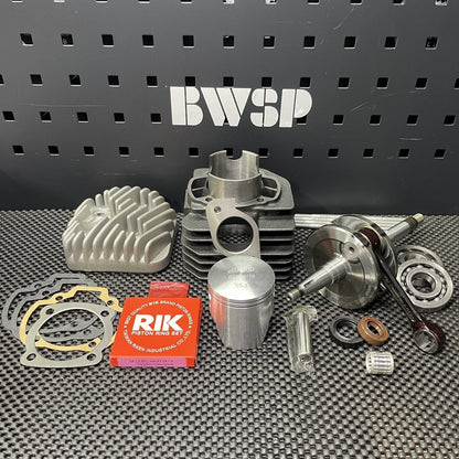 DIO50 big bore kit 127cc air cooled 55mm cylinder set 53.4mm forged crankshaft