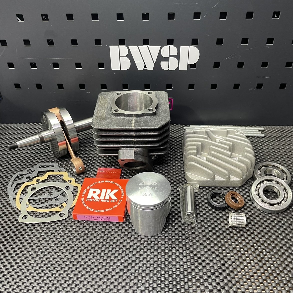 DIO50 125cc big bore kit air cooled 55mm cylinder set 52.6mm forged crankshaft - 2