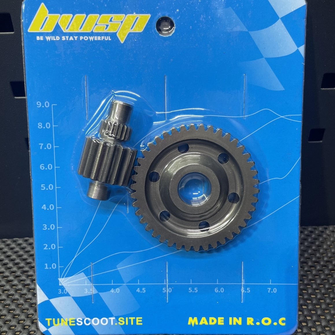 Secondary gears for Cnc cases Dio50 special transmission set