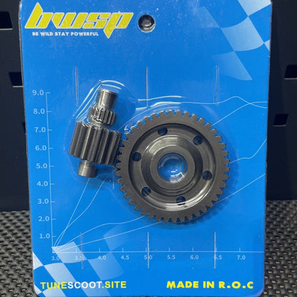 Secondary gears for Cnc cases Dio50 special transmission set