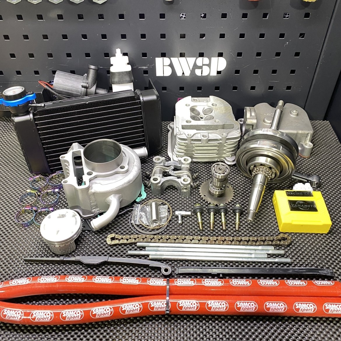 Big bore set 192cc for Ruckus Gy6-150 water cooling 62mm piston 61.8mm crankshaft and four valves head