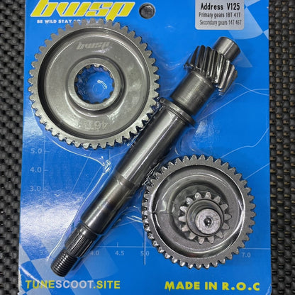 Gears set for Address V125 125-150cc full transmission kit primary and secondary