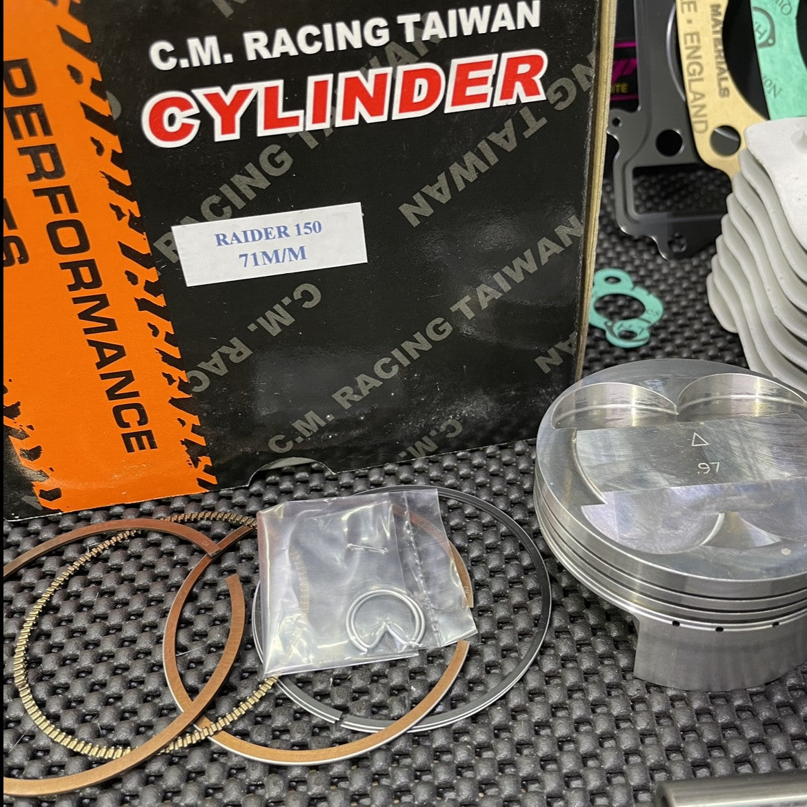 Cylinder kit 71mm Suzuki Raider150 ceramic 200cc set big bore - 8