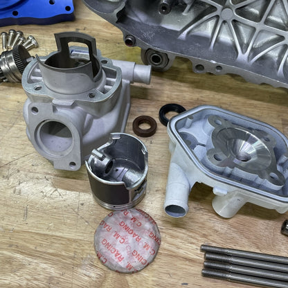 Disassembled engine Dio50 Af18 90cc with water cooling ceramic cylinder - 4