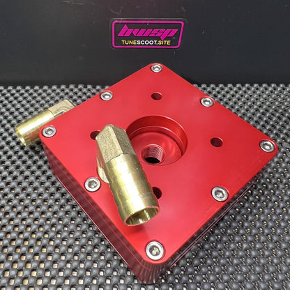 Cylinder head DIO50 AF18 water cooling 50mm 52mm 54mm 55mm 56mm red color - 4